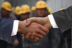 shaking hands handshake hands workers